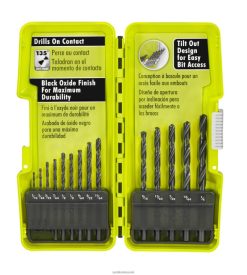 RYOBI 14 kpl. mustaoksidiporanteräsarja 22224792 Lisätarvikkeet