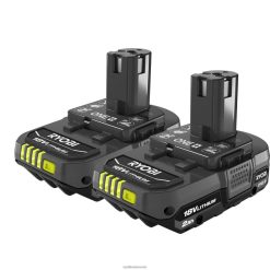 RYOBI 18v one+2ah litiumakku (2kpl) 22224685 akut ja laturit