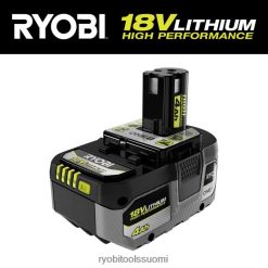 RYOBI 18v one+4ah korkean suorituskyvyn litiumioniakku 22224690 akut ja laturit