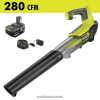 RYOBI 18v one+ 280 cfm suihkupuhallinsarja 22224320 ulkona