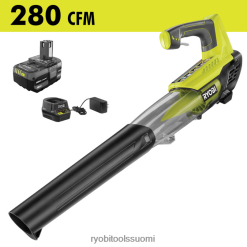 RYOBI 18v one+ 280 cfm suihkupuhallinsarja 22224320 ulkona