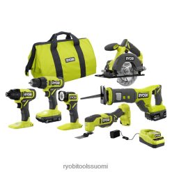 RYOBI 18v one+ 6 työkalun yhdistelmäsarja 22224857 sähkötyökalut