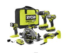 RYOBI 18v one+ hp harjaton 5-työkalun yhdistelmäsarja 22224872 sähkötyökalut
