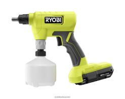 RYOBI 18v one+ kompakti ruiskusarja 22224437 ulkona