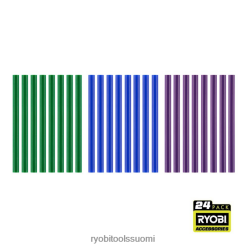 RYOBI 24 kpl. mini cool väri liimapuikkoja 22224746 Lisätarvikkeet