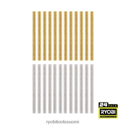 RYOBI 24 kpl. mini glitter-liimapuikkoja 22224740 Lisätarvikkeet
