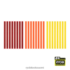 RYOBI 24 kpl. minilämpimiä liimapuikkoja 22224747 Lisätarvikkeet