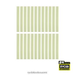 RYOBI 24 kpl. täysikokoisia pimeässä hehkuvia liimapuikkoja 22224745 Lisätarvikkeet