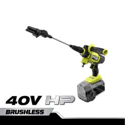 RYOBI 40 V hp harjaton 600 psi tehopuhdistin 22224414 ulkona
