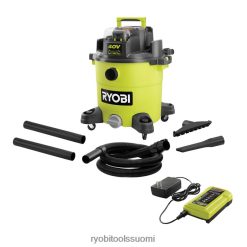 RYOBI 40v 10 gallonan märkä/kuivaimusarja 22224589 puhdistus