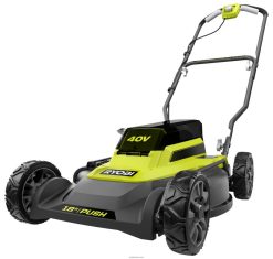 RYOBI 40v 2-in-1 18 push ruohonleikkurisarja 22224232 ulkona