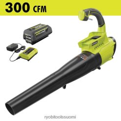 RYOBI 40v 300 cfm jet tuuletin lehtipuhallinsarja 22224311 ulkona