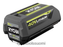 RYOBI 40v 5ah akku 22224706 akut ja laturit