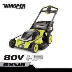 RYOBI 80v hv harjaton whisper series 30 poikkileikattu itseliikkuva ruohonleikkuri 22224233 ulkona