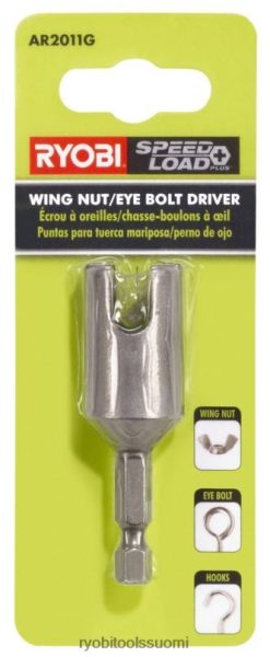 RYOBI speedload+ siipimutteri/silmukka ja koukkupultti-ohjaimen teräsarja 22224835 Lisätarvikkeet