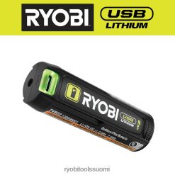 RYOBI usb litium 2ah ladattava litiumakku 22224710 akut ja laturit