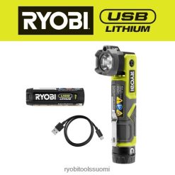 RYOBI usb litium led kääntyvä laser 22224503 valaiseva elämäntapa ja virkistys